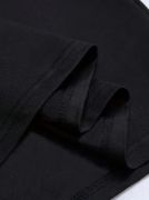 Baskılı Oversize Bisiklet Yaka T-shirt - Siyah resmi